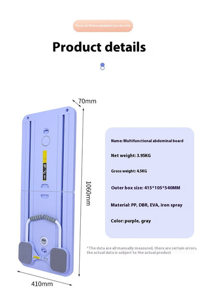 Multi-functional Supine Board Home Sports Exercise Firm Abs Abdominal Muscle Flat Support Fitness Equipment
