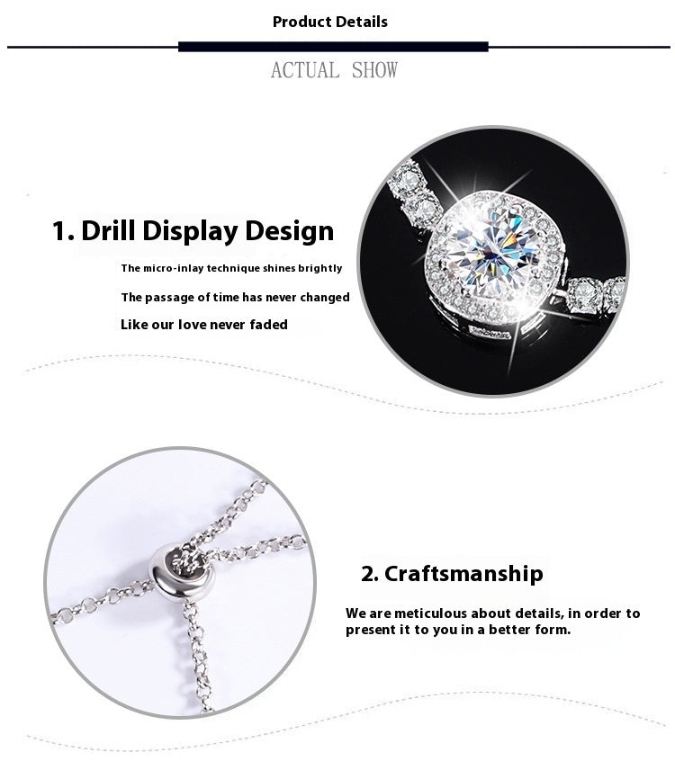 S925 Silver Moissanite Galaxy Bracelet