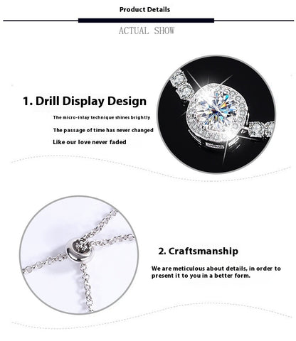 S925 Silver Moissanite Galaxy Bracelet