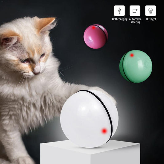 LED Laser Electronic Rolling Pet Funny Cat Ball Toy